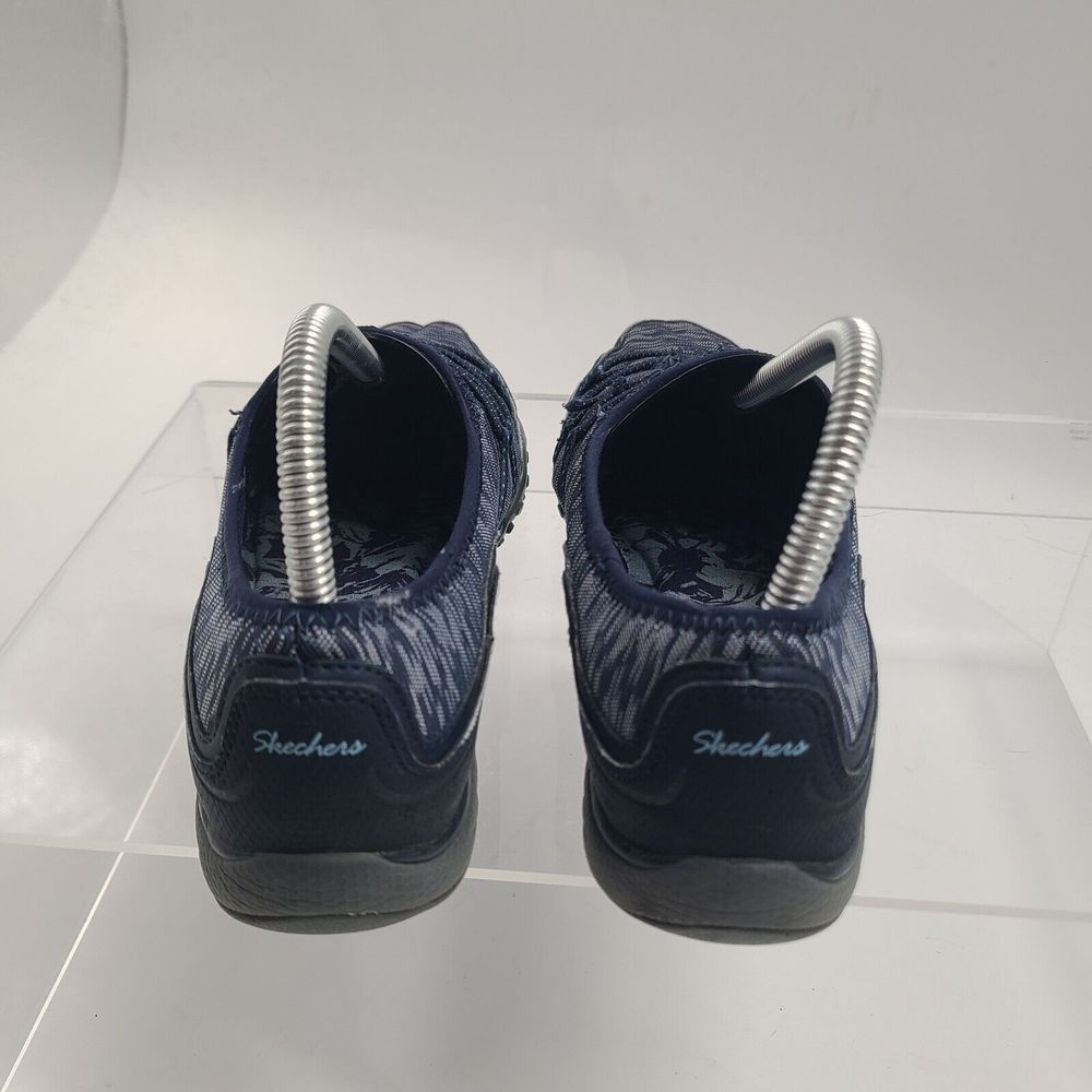 Skechers Women's Navy Slip On Memory Foam Athletic Flats US 8.5 SN: 23033 - Picture 5 of 9